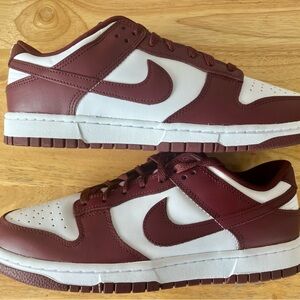 Nike Dunk Low Retro - Men's Burgundy and White | Size 10.5